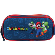 Foto de Estuche Escolar Chenson Mario Bros Y Luigi Azul 