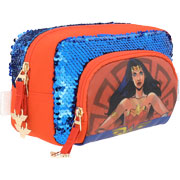 Foto de Estuche Escolar Dc Comics Ww Azul/Rojo Yadatex 