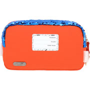 Foto de Estuche Escolar Dc Comics Ww Azul/Rojo Yadatex 