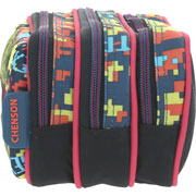 Foto de Estuche escolar doble Chenson CO65619-9 Norca azul 
