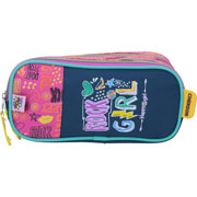 Foto de Estuche escolar doble Chenson HG64762-9 Happy Girl azul 