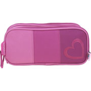 Foto de Estuche escolar doble Chenson HG65662-P Happy Girl rosa 