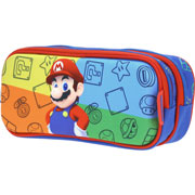 Foto de Estuche escolar doble Chenson MB65623-9 Mario Bros azul 