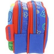 Foto de Estuche escolar doble Chenson MB65623-9 Mario Bros azul 