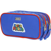 Foto de Estuche escolar doble Chenson MB65623-9 Mario Bros azul 