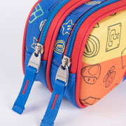 Foto de Estuche escolar doble Chenson MB65623-9 Mario Bros azul 