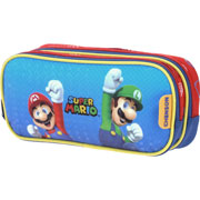 Foto de Estuche escolar doble Chenson MB65705-9 Mario Bros azul 