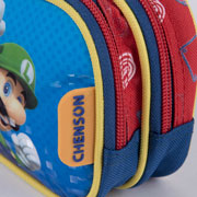 Foto de Estuche escolar doble Chenson MB65705-9 Mario Bros azul 
