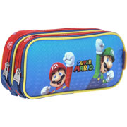 Foto de Estuche escolar doble Chenson MB65705-9 Mario Bros azul 