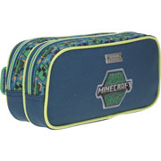 Foto de Estuche escolar doble Chenson MC65591-G Minecraft verde 