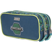 Foto de Estuche escolar doble Chenson MC65591-G Minecraft verde 