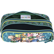 Foto de Estuche escolar doble Chenson MC65591-G Minecraft verde 