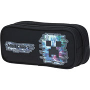 Foto de Estuche escolar doble Chenson MC65605-3 Minecraft negro 