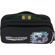 Foto de Estuche escolar doble Chenson MC65605-3 Minecraft negro 