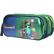 Foto de Estuche escolar doble Chenson MC65615-G Minecraft verde 