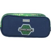 Foto de Estuche escolar doble Chenson MC65615-G Minecraft verde 