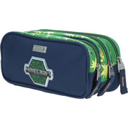 Foto de Estuche escolar doble Chenson MC65615-G Minecraft verde 