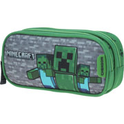 Foto de Estuche escolar doble Chenson MC65630-G Minecraft verde 