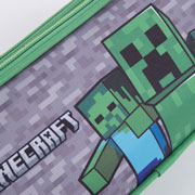 Foto de Estuche escolar doble Chenson MC65630-G Minecraft verde 