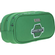 Foto de Estuche escolar doble Chenson MC65630-G Minecraft verde 