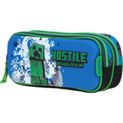Foto de Estuche escolar doble Chenson MC65701-9 Minecraft azul 