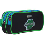 Foto de Estuche escolar doble Chenson MC65701-9 Minecraft azul 