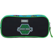 Foto de Estuche escolar doble Chenson MC65701-9 Minecraft azul 