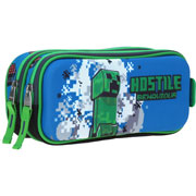 Foto de Estuche escolar doble Chenson MC65701-9 Minecraft azul 