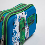 Foto de Estuche escolar doble Chenson MC65701-9 Minecraft azul 