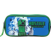 Foto de Estuche escolar doble Chenson MC65701-9 Minecraft azul 