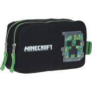 Foto de Estuche escolar doble Chenson MC65726-3 Minecraft negro 