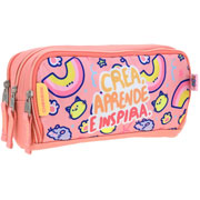 Foto de Estuche Escolar Happy Girl Naranja Chenson Vb70813 