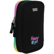 Foto de Estuche Escolar Happy Girl Negro Chenson Hg70796 