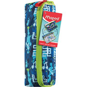 Foto de Estuche Escolar Azul XXL Pattern 