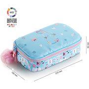 Foto de Estuche Escolar Mqr Bunny Bliss Oval Grande 