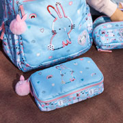 Foto de Estuche Escolar Mqr Bunny Bliss Oval Grande 