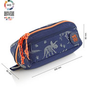 Foto de Estuche Escolar Mqr Dinoworld Cuadrado 