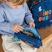 Foto de Estuche Escolar Mqr Fun Dino Triple 
