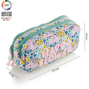 Foto de Estuche Escolar Mqr Happy Flower Doble 