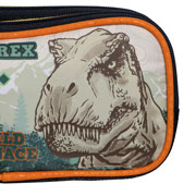 Foto de Estuche Escolar Ruz Jurassic Fosil Negro 