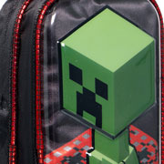 Foto de Estuche Escolar Ruz Minecraft 3D Negro 