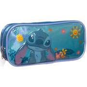 Foto de Estuche Escolar Ruz Stitch Flor Azul 