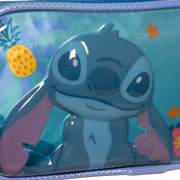 Foto de Estuche Escolar Ruz Stitch Flor Azul 