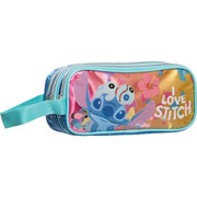 Foto de Estuche Escolar Ruz Stitch Hawai Azul 