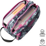 Foto de Estuche Escolar Totto Ac52 Agapec Gris/Rosa 
