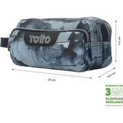 Foto de Estuche Escolar Totto Ac52 Agapec Negro /Gris 