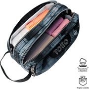Foto de Estuche Escolar Totto Ac52 Agapec Negro /Gris 