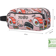 Foto de Estuche Escolar Totto Ac52 Agapec Rosa 