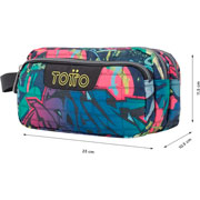 Foto de Estuche escolar triple Totto Agapec 6JO multicolor 