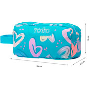 Foto de Estuche escolar triple Totto Agapec 6JT azul 